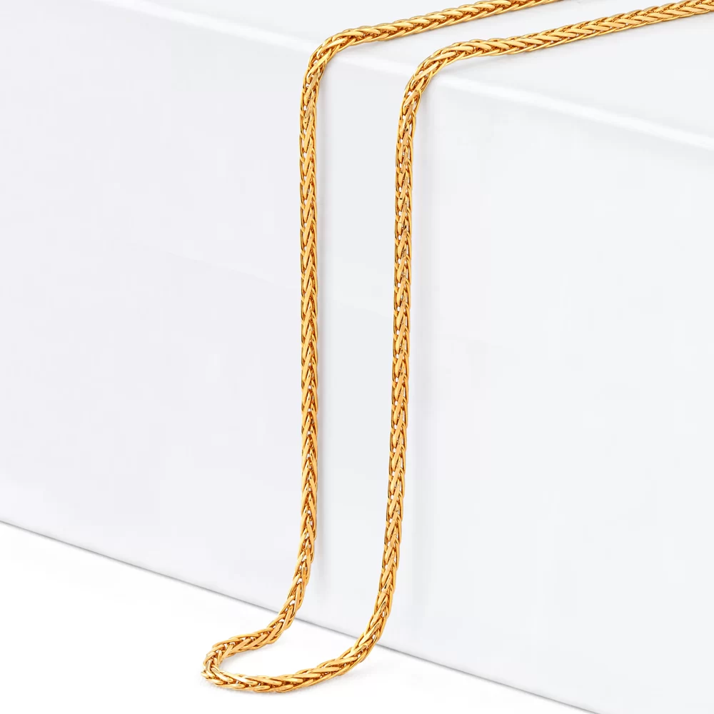 22ct Gold Wheat Chain with Hollow Links
