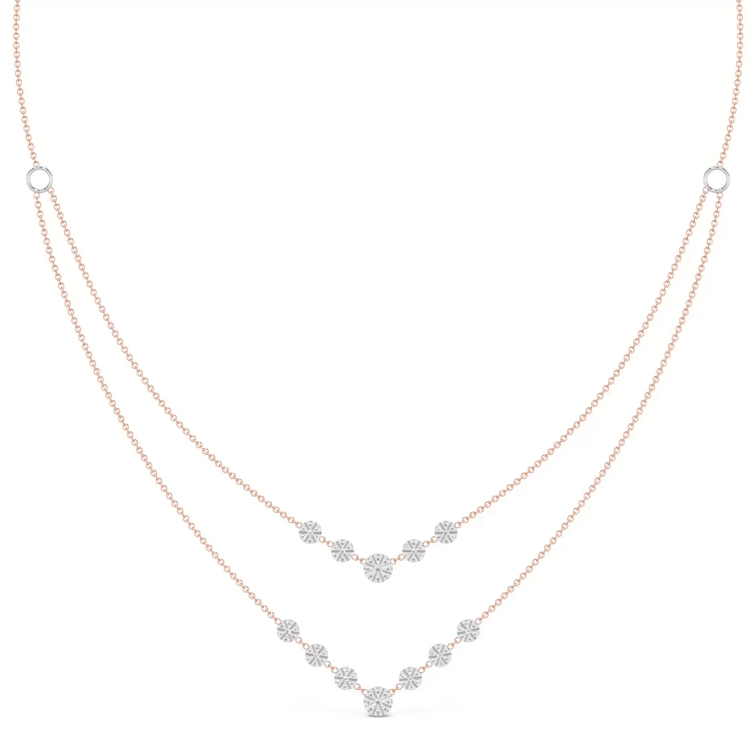 Miracle Shine 2 Layered Diamond Necklace