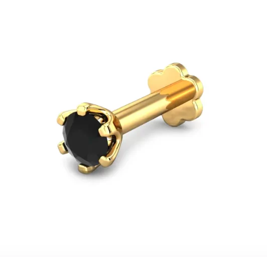 Vanity Black Onyx Nose Pin